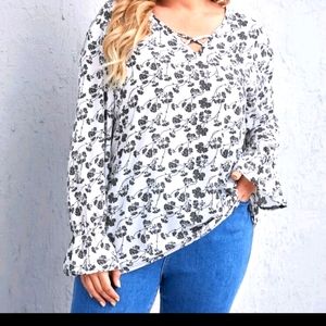 Shein floral blouse 2x (16)
